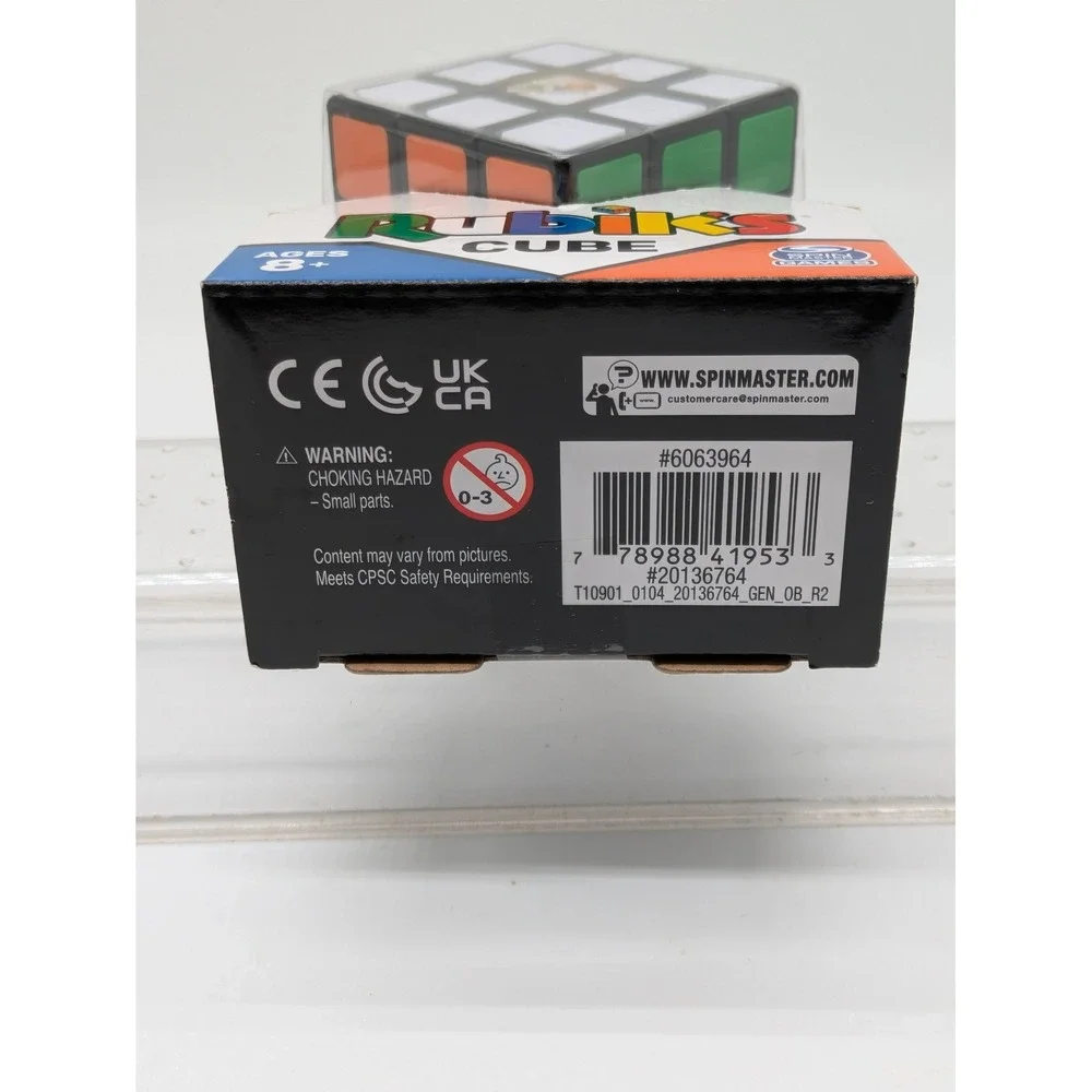 Rubik's Cube 3x3 Original Puzzle Game Spin Master New Sealed Ages 8+ Toy